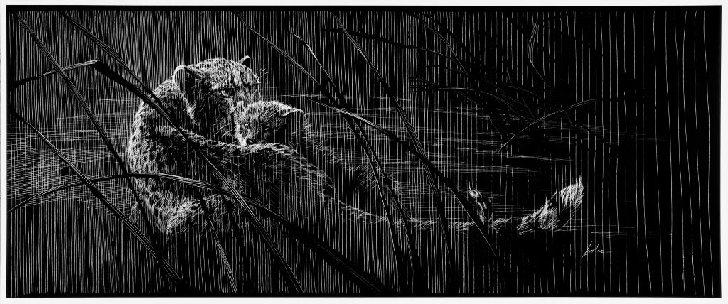 Only Child - Cheetah - Intaglio Print