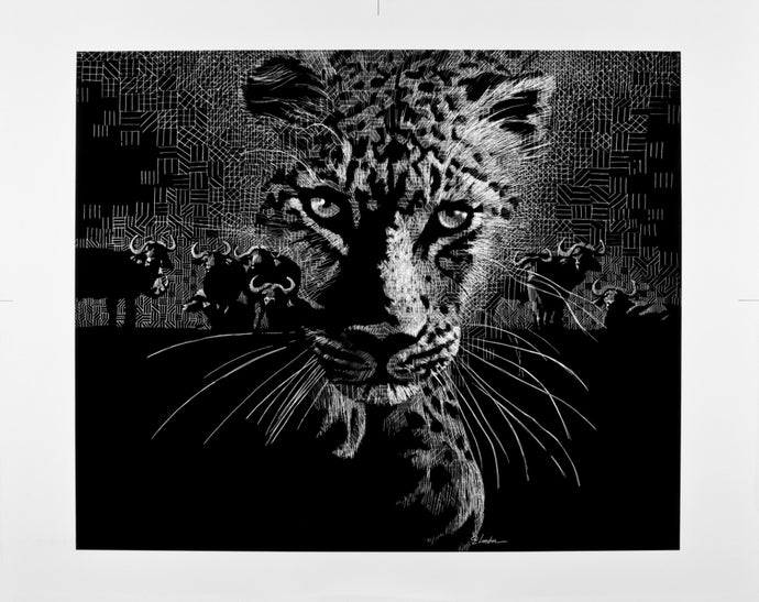 Serengeti - Leopard - Intaglio Print
