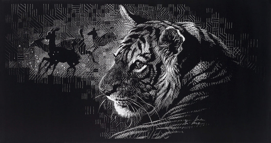 Yearling of Shergahr - Tiger - Intaglio Print